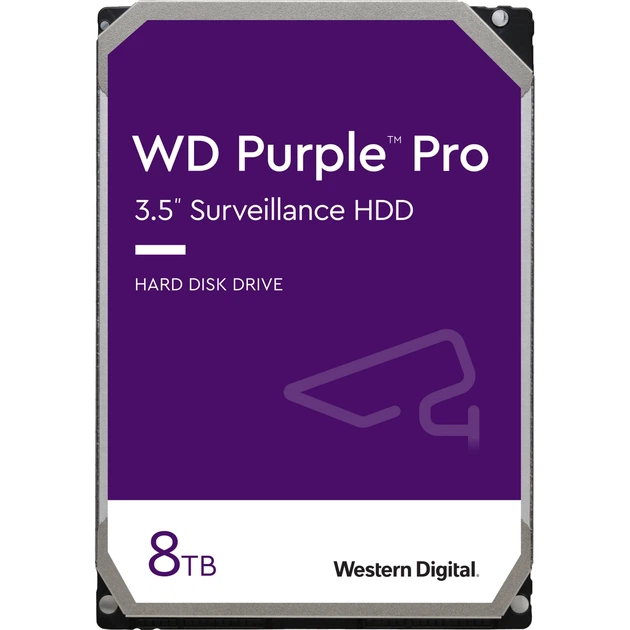 HDD 8000Gb, 7200 rpm, WD Purple Pro, 256M, SATA 6 Gb/s (WD8002PURP) - Фото 1 HDD 8000Gb, 7200 rpm, WD Purple Pro, 256M, SATA 6 Gb/s (WD8002PURP) - изображение 1