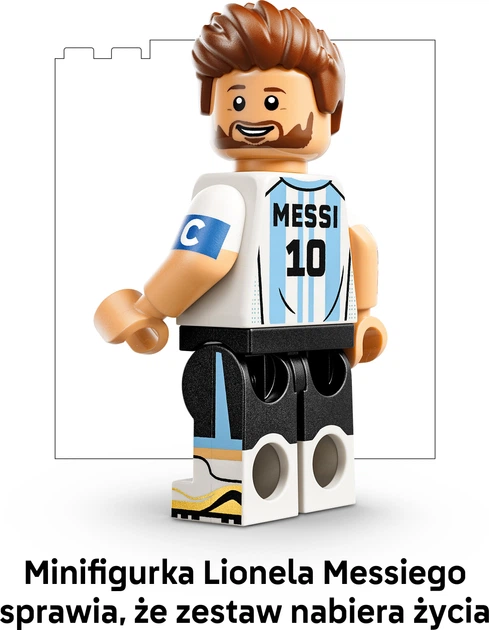 Конструктор LEGO Editions Football Ліонель Мессі — найкращі моменти футбольних матчів 500 деталей (43011) - Фото 6 Конструктор LEGO Editions Football Ліонель Мессі — найкращі моменти футбольних матчів 500 деталей (43011) - зображення 6