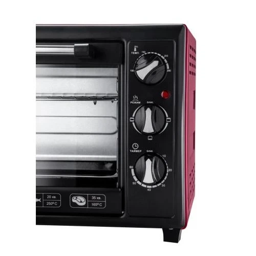Электродуховка Liberton LEO-350 Red - Фото 2 Электродуховка Liberton LEO-350 Red - изображение 2