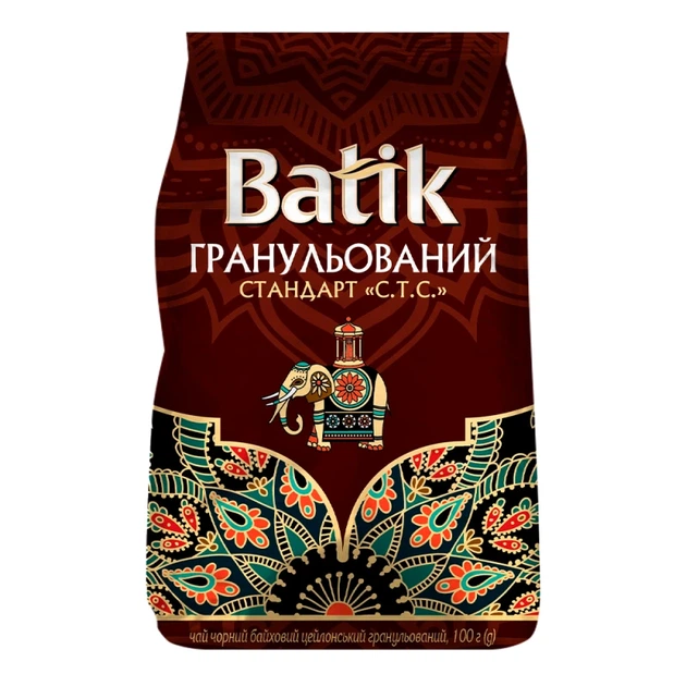 Чай чорний Batik C.Т.С. гранульований 100 г - Фото 1 Чай чорний Batik C.Т.С. гранульований 100 г - изображение 1