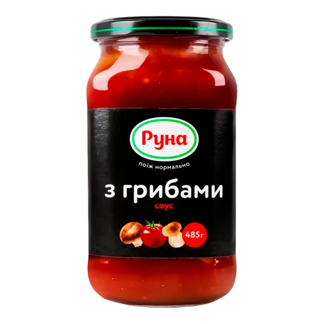Соус Руна З грибами 485 г - Фото 1 Соус Руна З грибами 485 г - зображення 1