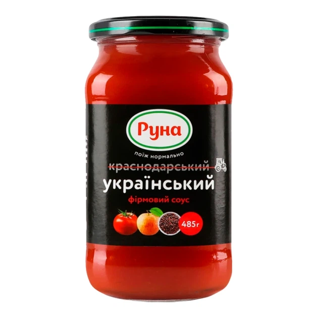 Соус Руна Український фірмовий 485 г - Фото 1 Соус Руна Український фірмовий 485 г - изображение 1