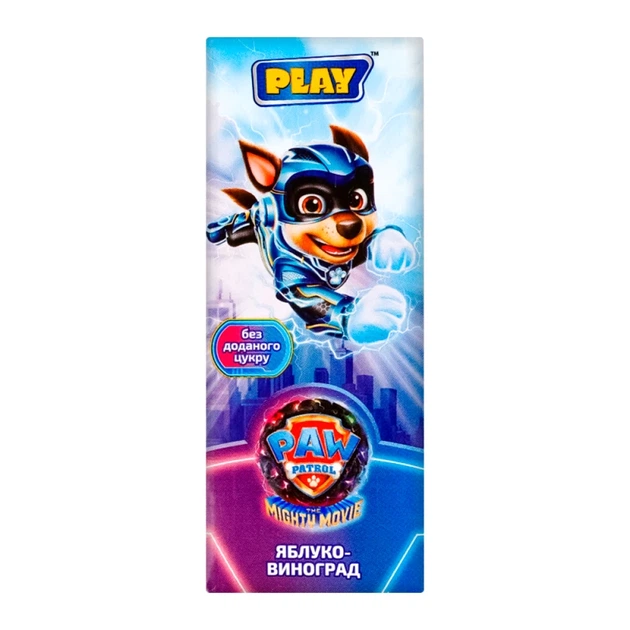 Сік Paw Patrol яблучно-виноградний 0.2 л - Фото 1 Сік Paw Patrol яблучно-виноградний 0.2 л - изображение 1