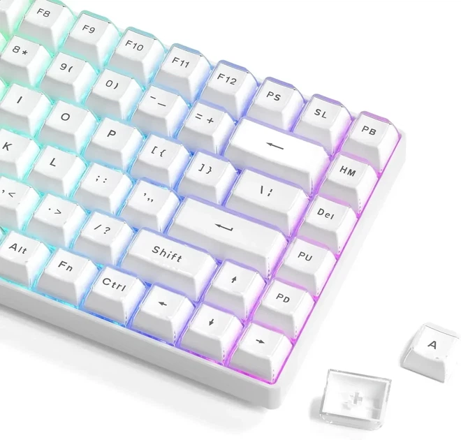 Набір ABS / PC кейкапів Jelly 113 шт White білий колір, гравіювання зверху, глянцеві кейкапи для механічної клавіатури OEM profile - Фото 2 Набір ABS / PC кейкапів Jelly 113 шт White білий колір, гравіювання зверху, глянцеві кейкапи для механічної клавіатури OEM profile - зображення 2
