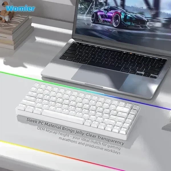 Набір ABS / PC кейкапів Jelly 113 шт White білий колір, гравіювання зверху, глянцеві кейкапи для механічної клавіатури OEM profile - Фото 6 Набір ABS / PC кейкапів Jelly 113 шт White білий колір, гравіювання зверху, глянцеві кейкапи для механічної клавіатури OEM profile - зображення 6