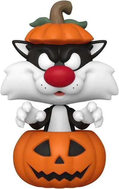 Фігурка Сільвестр із гарбузом — Funko Pop! ANIMATION: LOONEY TUNES — SYLVESTER WITH PUMPKIN #1675 - зображення 2