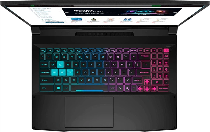 Ноутбук MSI Katana 15 HX B14WFK-605XPL Black / 15.6" IPS FHD 144 Гц / Intel Core i7-14650HX / RAM 16 ГБ / SSD 512 ГБ / nVidia GeForce RTX 5060, 8 ГБ - зображення 3