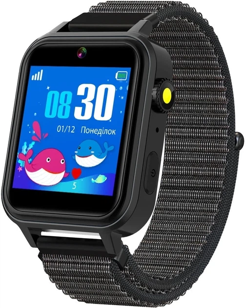 Дитячий смарт-часи AmiGo GO10S Pro WIFI AMG-GO10S-B Чорний - Фото 1 Дитячий смарт-часи AmiGo GO10S Pro WIFI AMG-GO10S-B Чорний - зображення 1