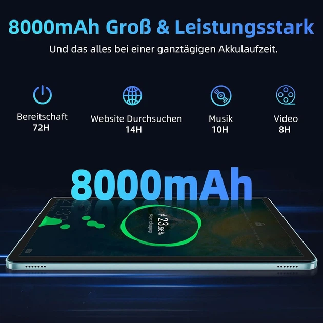 Планшет 11" COLORROOM C5 6+6/128Gb 8 ядер Android 14 8000 mAh Голубой (102181167) - Уценка - Фото 6 Планшет 11" COLORROOM C5 6+6/128Gb 8 ядер Android 14 8000 mAh Голубой (102181167) - Уценка - изображение 6