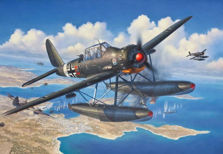 Збірна модель 1:32 літак Arado Ar196a-3 Seaplane Revell 03787 - изображение 12
