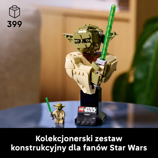 Zestaw klocków LEGO Star Wars Popiersie Yody 399 elementów (75438) - obraz 3