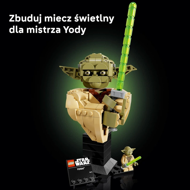 Zestaw klocków LEGO Star Wars Popiersie Yody 399 elementów (75438) - obraz 5