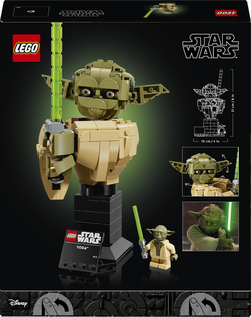 Zestaw klocków LEGO Star Wars Popiersie Yody 399 elementów (75438) - obraz 9