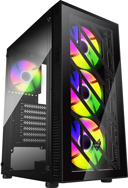 Obudowa FSP CMT192 RGB Black (POC0000156) - Zdjęcie 1 Obudowa FSP CMT192 RGB Black (POC0000156) - obraz 1