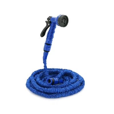 Поливочный шланг Voltronic KY-150B, 5-15м/50ft, + распылитель, насадка на кран, Blue, Box (KY-150B) - изображение 3