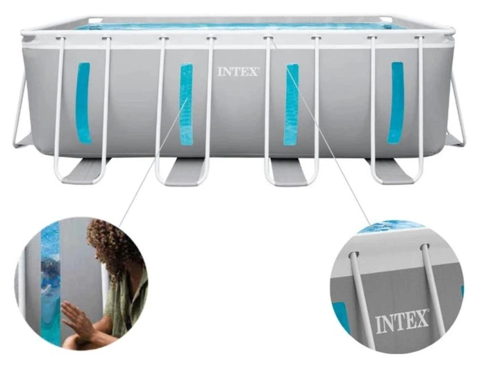Каркасний басейн Intex 26770, Розмір 400х200х122 см об'єм 8418 л - зображення 5