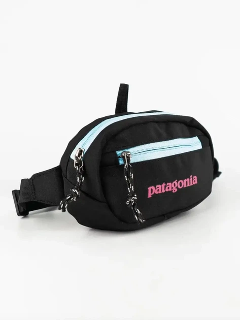 Сумка через плече/на пояс Patagonia у чорно-рожевому кольорі. - зображення 3