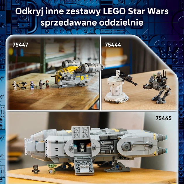 Zestaw klocków LEGO Star Wars Grogu - uczeń Mandalorianina 1200 elementów (75446) - obraz 8