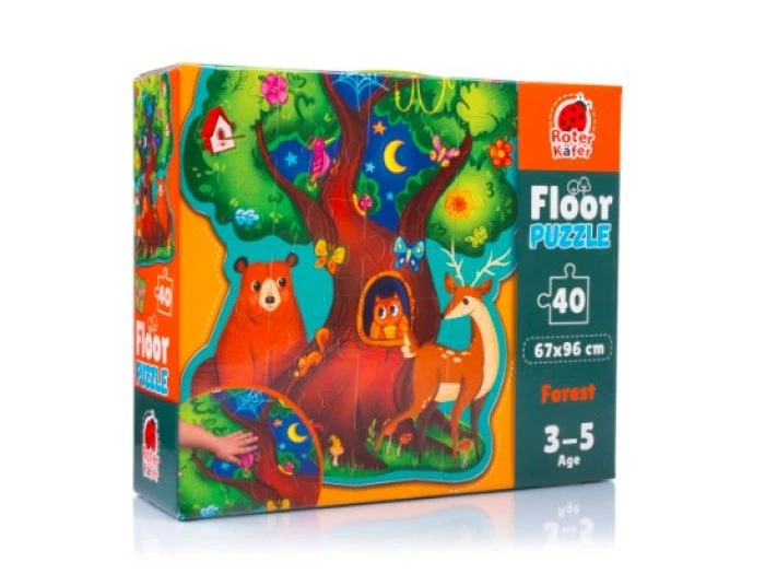 Пазл Лесные животные, Vladi Toys, 40 эл., RK7010-04 - Фото 1 Пазл Лесные животные, Vladi Toys, 40 эл., RK7010-04 - изображение 1