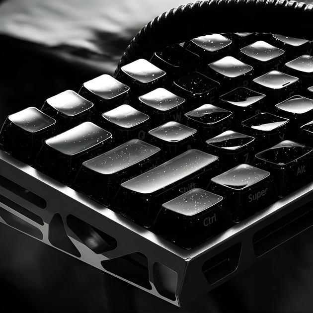 Набір кейкапів XVX Starry Night Black — 123 клавіші, глянсові, PBT+PC, профіль ASA/OEM - зображення 5