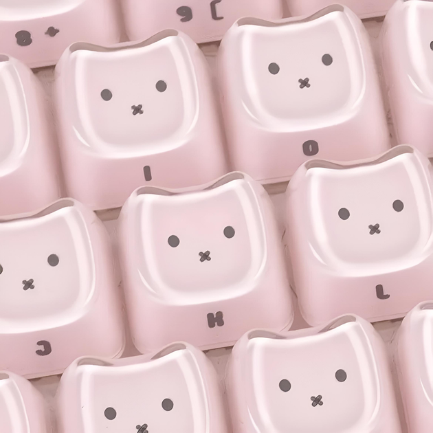 Набір кейкапів Miffy Pink Bunny — MOA профіль, PBT, 119 клавіш для механічної клавіатури - зображення 6