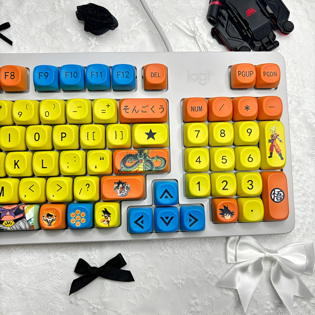 Набір кейкапів Dragon Ball Z: Goku Edition - PBT, MOA профіль, 108 клавіш - зображення 7