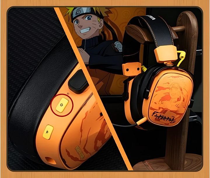 Ігрові бездротові навушники VALKYRIE Naruto VK S1 з об'ємним звуком 7.1, Naruto Uzumaki - зображення 5