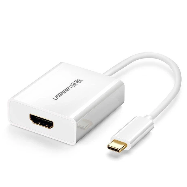 Адаптер Ugreen USB Type-C - HDMI, White (40273) Білий 35759 - Фото 6 Адаптер Ugreen USB Type-C - HDMI, White (40273) Білий 35759 - зображення 6