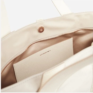 Torebka shopper damska materiałowa duża ALEXANDER SMITH Lauren Large ABBDLRWL-B171-SND Mleczna (800070355437) - obraz 5