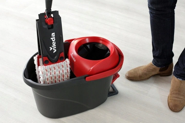 Набір для прибирання Vileda Ultramax Turbo XL 163427 – швабра + відро з віджиманням, мікрофібра, для всіх типів підлог - зображення 4