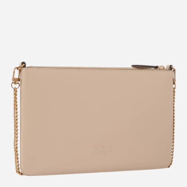 Torebka crossbody damska ze skóry naturalnej mała Pinko Flat Classic 100455A0F1 C50Q Beżowa (800070357047) - obraz 2