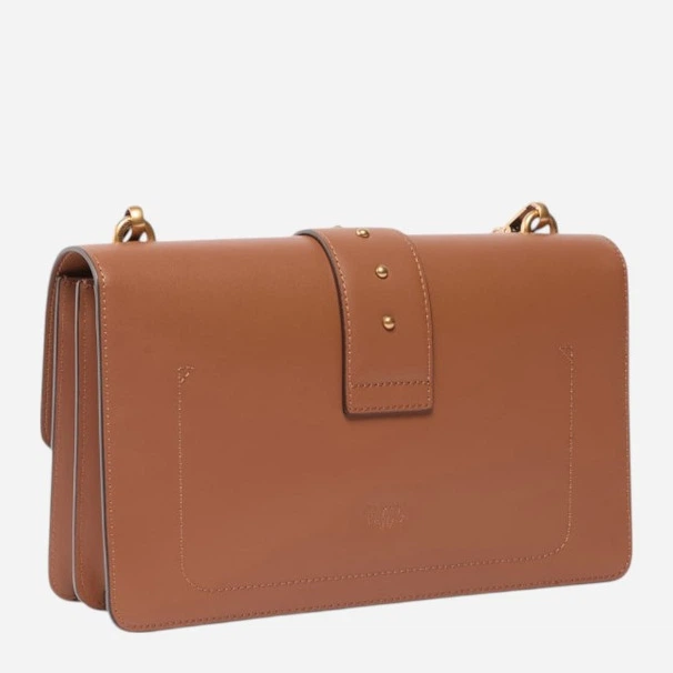 Сумка крос-боді жіноча з натуральної шкіри середня Pinko Love One Classic 105857A0F1 L17Q Коричнева (800070357040) - зображення 2