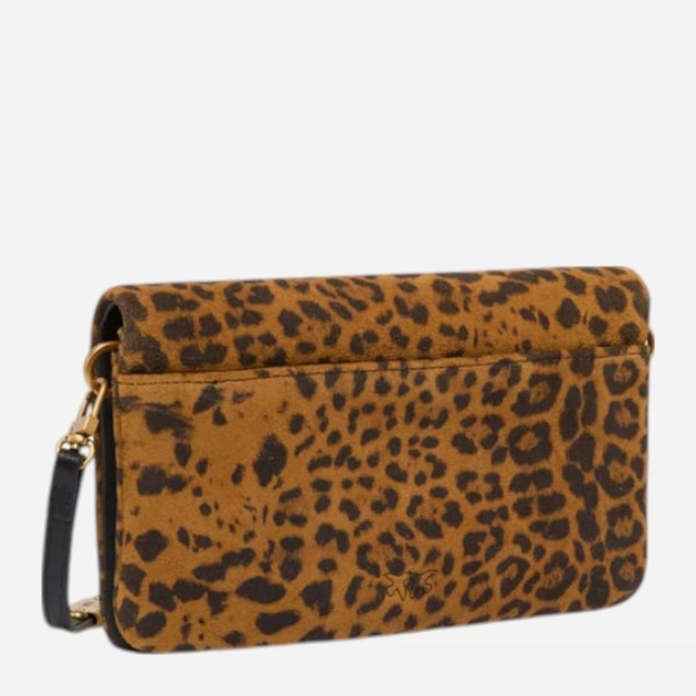 Torebka crossbody damska ze skóry naturalnej mała Pinko Click Soft Horizontal Mini 106023A32A M35Q Brązowa (800070357037) - obraz 2