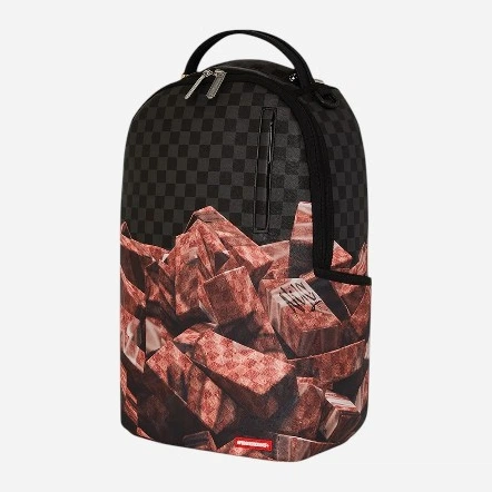 Plecak miejski Sprayground Bag Of Bricks Dlxsv 910B7640NSZ Brązowy (800070347829) - obraz 4