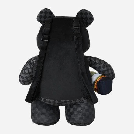 Plecak miejski Sprayground Sip N' Smoke Moneybear 910B8224NSZ Czarny (800070353667) - obraz 2
