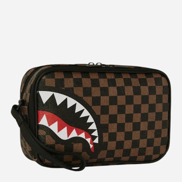 Kosmetyczka Sprayground Check 2 Emboss Toiletry 910B8238NSZ Brązowa (800070353672) - obraz 2