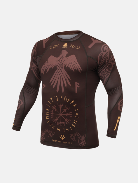 Рашгард Valhalla Rashguard Long Sleeve Brute Brown L Колір Червоний (501352-855-L) - зображення 3