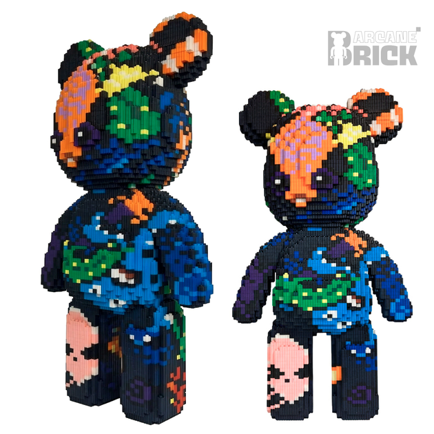 3D конструктор "Ocean Bear" сборный блочный 3д медведь Magic Blocks для взрослых и детей коллекционная фигурка bearbrick - изображение 3