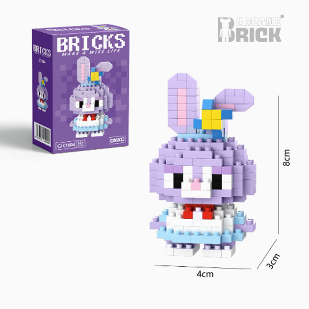 Конструктор Bricks мини-конструктор Mini Bunny из миниблоков коллекционные брикс фигурки mini 3д для детей и взрослых - Фото 2 Конструктор Bricks мини-конструктор Mini Bunny из миниблоков коллекционные брикс фигурки mini 3д для детей и взрослых - изображение 2