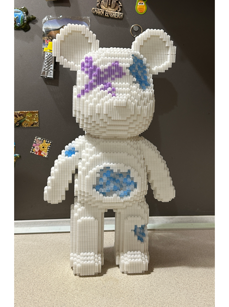 3D конструктор "White Bear" зборный блочный 3д медведь Magic Blocks для взрослых и детей колекционная фигурка bearbrick - изображение 10