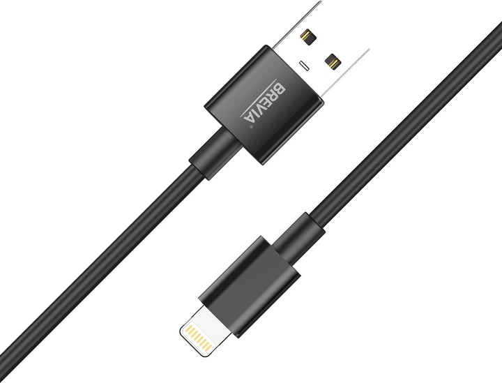 Кабель Brevia USB to Lightning 1 м Black box (55100BULC1) - зображення 2