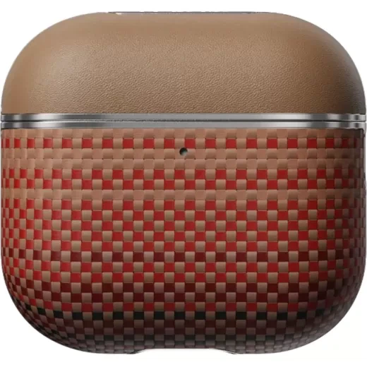Карбоновый чехол Pitaka Aramid Fiber Magnetic Case Sunset для AirPods 4 (2024) (APM2405) - изображение 2