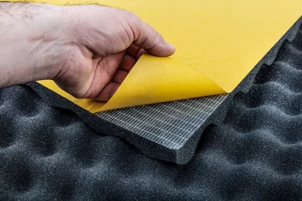 Шумоізоляційна панель 30×30 см.т.20 мм AcoustiFoam PPU Самоклейка - зображення 2