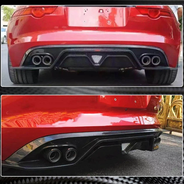 Диффузор заднего бампера (2013-2019, Карбон) для Jaguar F-Type - Фото 3 Диффузор заднего бампера (2013-2019, Карбон) для Jaguar F-Type - изображение 3