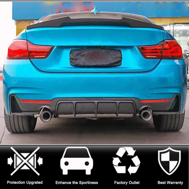 Дифузор заднього бампера V4 (для M-Sport, Карбон) для BMW 4 серія F32/F33/F36 2012-2020 рр - зображення 3