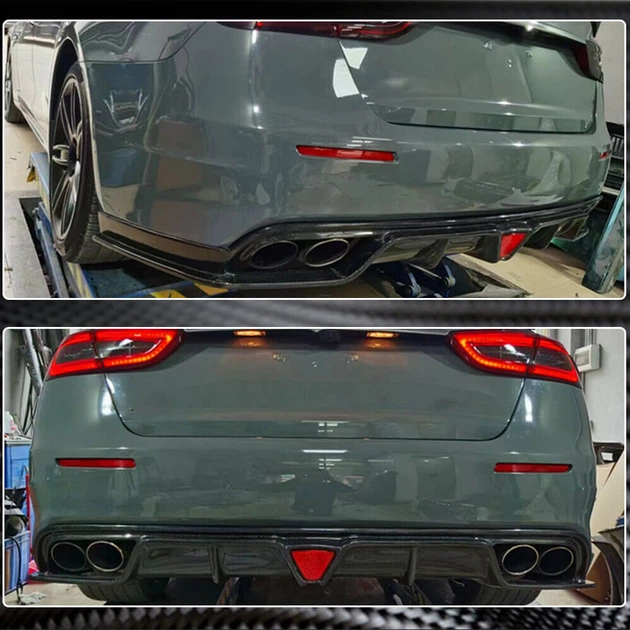 Дифузор заднього бампера V1 (для S/S Q4 2017-2020, Карбон) для Maserati Quattroporte рр - зображення 4