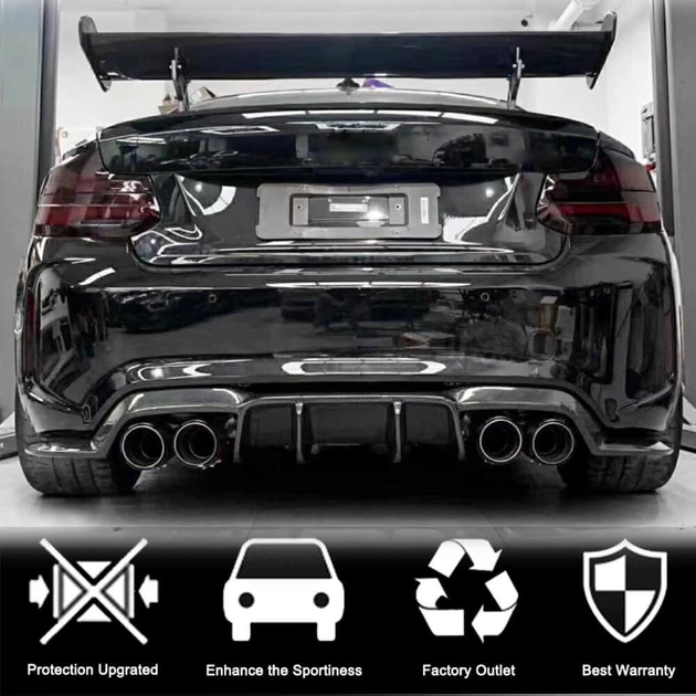 Дифузор заднього бампера V2 (для F87 M2/M2С, Карбон) для BMW 2 серія F22/F23 2014-2021 рр - зображення 7