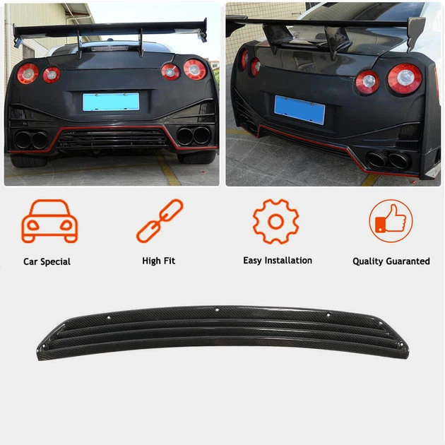 Дифузор заднього бампера (2009-2015, Карбон) для Nissan GT-R рр - Фото 2 Дифузор заднього бампера (2009-2015, Карбон) для Nissan GT-R рр - зображення 2