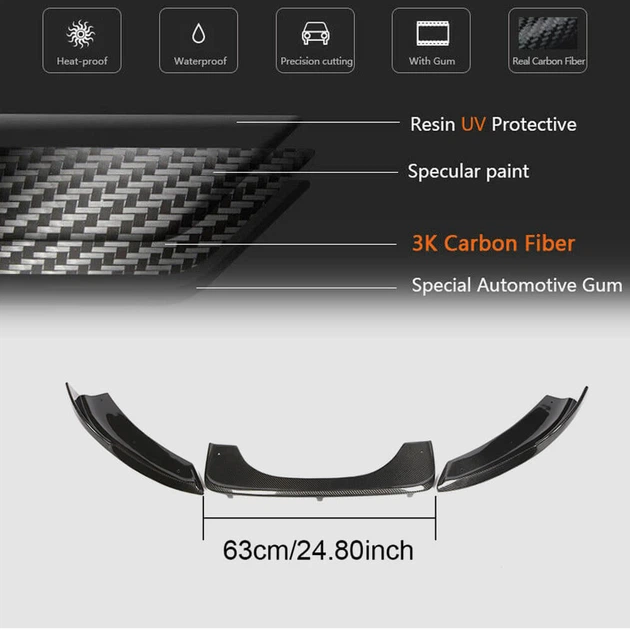 Задний диффузор V2 (для F86, Карбон) для BMW X6 F16 2014-2019 гг - изображение 5