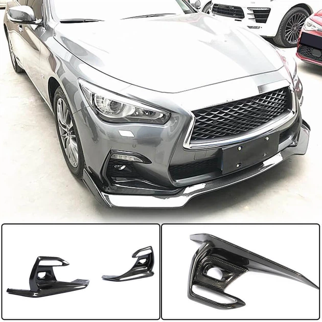 Накладки на протитуманки (для Q50 Sport 2018-2022, Карбон) для Infiniti Q50/Q60 рр - зображення 2